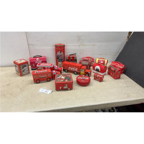 Coca-Cola Collectibles: Truck Tins, Lunchbox Tins, and Tall Tin