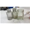 Image 2 : Antique Clear Glass Medicine and Utility Bottles in Red Crate