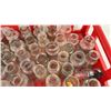 Image 4 : Antique Clear Glass Medicine and Utility Bottles in Red Crate