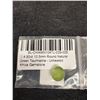 Image 15 : Three True Gemstones: 4.93 Carat Round Natural Green Tourmaline, 2.79 ct VVS Oval Matt Purple
