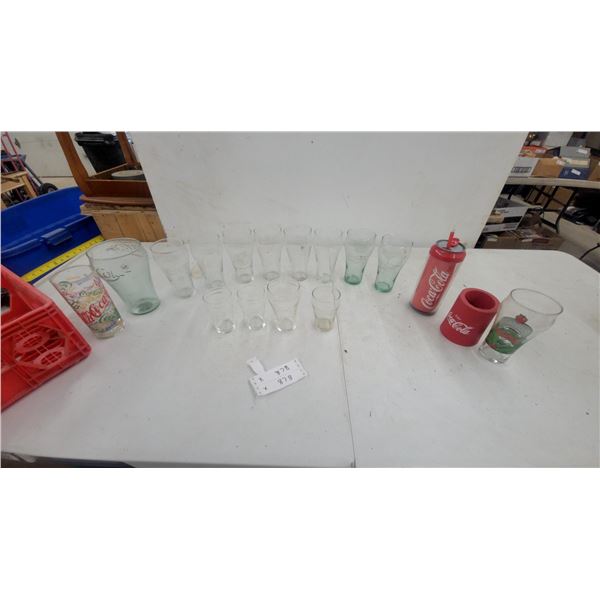 Coca-Cola Drinking Glass Collection: Contour Bottle Glasses and Tumbler