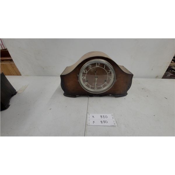 Antique Mantel Clock and Pendulum