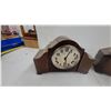 Image 3 : Pair of Vintage Mantel Clocks: Metamec and Art Deco Waterfall Style (No Lens)