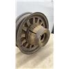 Image 2 : Vintage Wooden and Metal Wheel with wood spokes 18” Diameter
