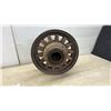 Image 5 : Vintage Wooden and Metal Wheel with wood spokes 18” Diameter