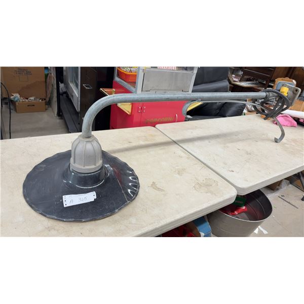 Vintage Industrial-Style directional Gooseneck Light Fixture with black enamel Shade, Mounting