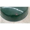 Image 5 : Two Green Enamel Industrial Light Shades, 18 and 16” Diameters