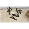 Image 1 : Lot of Antique Woodworking Tools: Stanley No. 45 and 78 Combination/ Router Plane, Steel Vise and