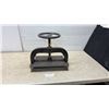 Image 1 : Antique Cast Iron Book Press with Wheel Handle