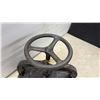 Image 3 : Antique Cast Iron Book Press with Wheel Handle