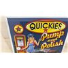 Image 3 : Quickies Pump and Polish Metal Sign, Hot Rod and Pin-Up Girl Graphic