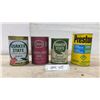 Image 1 : Vintage Oil and Antifreeze Cans: Quaker State Super Blend 10W-30, Essolube HD, Quaker State SDA