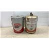 Image 3 : Two Texaco Motor Oil Cans: 20 Litres Ursa 10W SAE 10W and 5 Imperial Gallons Can