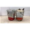 Image 4 : Two Texaco Motor Oil Cans: 20 Litres Ursa 10W SAE 10W and 5 Imperial Gallons Can