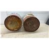 Image 7 : Two Texaco Motor Oil Cans: 20 Litres Ursa 10W SAE 10W and 5 Imperial Gallons Can