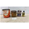 Image 1 : Vintage Co-Op Grease Tins, Kleen-Flo Liquid Cleaner, and WD-40 Spray Can
