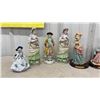 Image 3 : 11 Porcelain Figurines, 1 Winds Up, 3 Adeline Collection Figurines 9”