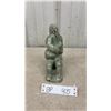 Image 1 : Soapstone Eskimo with a Seal Signed- 7 1/4” High, 5 1/2” Long, 3” wide