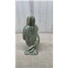 Image 3 : Soapstone Eskimo with a Seal Signed- 7 1/4” High, 5 1/2” Long, 3” wide