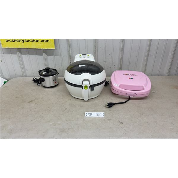 T-Fal Air Fryer, Babycake Cup Cake Maker, and New Small Crock Pot