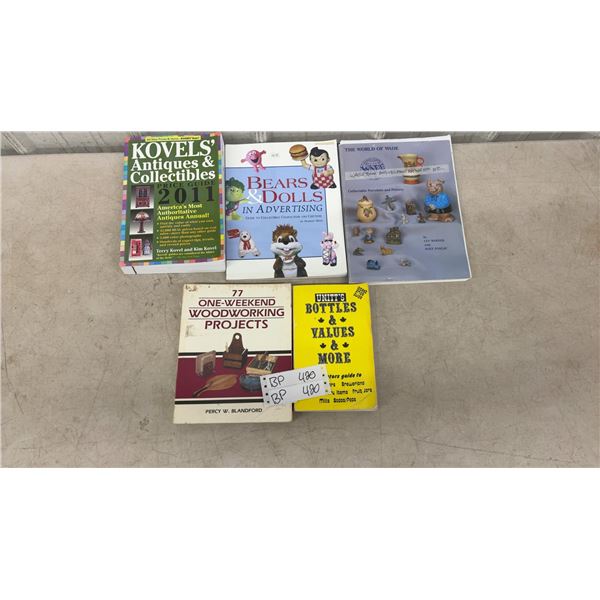 5 Antique Reference Books
