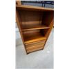 Image 4 : Mid-Century Modern Danish Teak Display Cabinet with Tinted Glass Door and Three Drawers