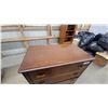 Image 3 : Vintage Art Deco Waterfall Five-Drawer Chest with Amber Bakelite Pulls