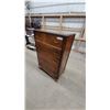 Image 7 : Vintage Art Deco Waterfall Five-Drawer Chest with Amber Bakelite Pulls