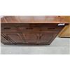 Image 5 : French Provincial Style Dark Wood Sideboard Buffet With Three Drawers and Three Double Cabinet Door
