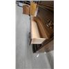 Image 5 : Traditional Six-Drawer Tall Wooden Chest of Drawers with Spindled Gallery Top 52"×18"×35"