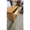 Image 3 : Four-Drawer Wooden Chest of Drawers with Light Wood Finish 37"×30"×18"