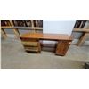 Image 4 : Sauder Mobile Wooden Craft and Sewing Cabinet with Fold-Out Work Surface, Drawer, and Casters