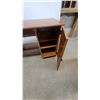 Image 6 : Sauder Mobile Wooden Craft and Sewing Cabinet with Fold-Out Work Surface, Drawer, and Casters