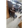 Image 12 : Dark Brown Rectangular Dining Table with 6 Wood-Frame Chairs and 2 Leaves