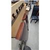 Image 9 : Dark Brown Rectangular Dining Table with 6 Wood-Frame Chairs and 2 Leaves
