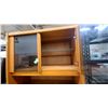 Image 9 : Danish Mid-Century Modern Teak Hutch with Sliding Glass Doors and Tambour Cabinet 79"×37"×20"