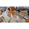 Image 10 : Round Wooden Extendable Dining Table with Turned Legs 30"hgt. And 42"diameter and Two Extension
