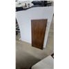 Image 10 : Vintage Oval Wooden Dining Table 30"×59"×39" with Six Upholstered Turned-Leg Chairs plus 17.6" leaf