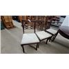 Image 5 : Chippendale Style Mahogany Oval Extension Dining Table 30"×65"×42" with Six Fretwork Back