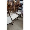 Image 7 : Chippendale Style Mahogany Oval Extension Dining Table 30"×65"×42" with Six Fretwork Back