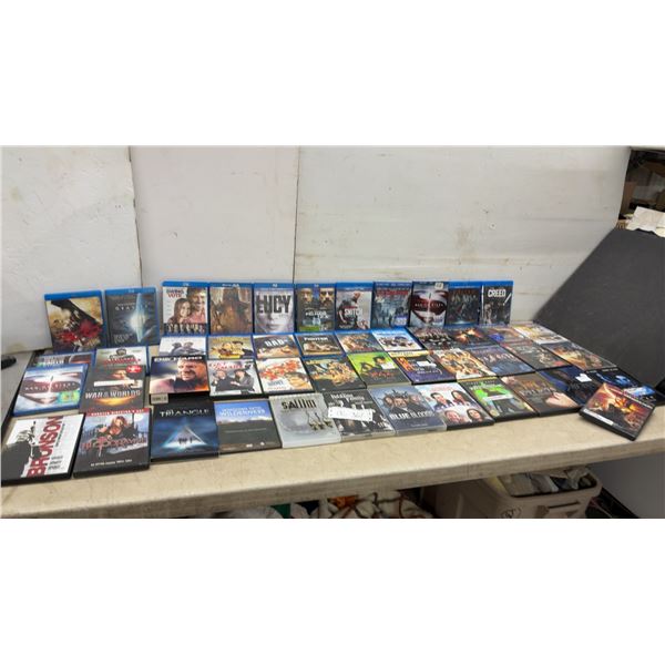 Blu-ray and DVD Movie Lot: Oblivion, Man of Steel, Thor, Creed, Lucy, The Fighter