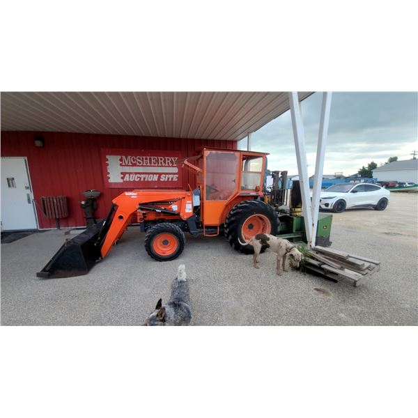 2006 Kubota L4300DT Diesel MFWA Tractor with Cab, FEL, and 66” Snowblower