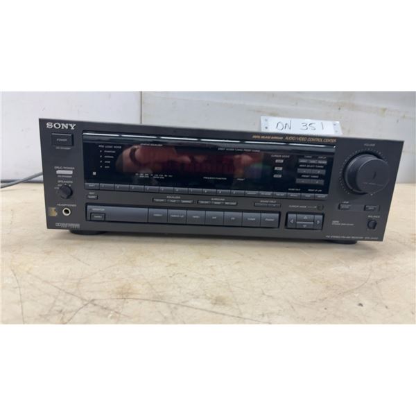 Sony STR-AV970X FM Stereo/FM-AM Receiver, AC 120V 60Hz 450VA, and Power Cord