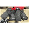 Image 6 : Warrior Hockey Bag, CCM Jr. L and Bauer Jr. S/P Hockey Pants, Bauer Gloves