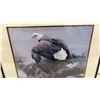 Image 3 : Robert Bateman 1980 Bald Eagle Print in Frame, 14 × 15”