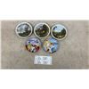 Image 1 : 3 Small Scenery Plates Made in Western Germany with Hangers and 2 Novelty Plates