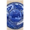 Image 3 : Three Royal Doulton Dickens Cobalt Blue 10” Plates and Two Souvenir Plates