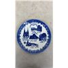 Image 9 : Three Royal Doulton Dickens Cobalt Blue 10” Plates and Two Souvenir Plates