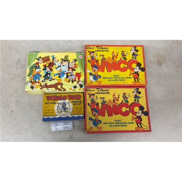 2 Walt Disney Puzzles and 2 Printing Outfits - puzzles may not be complete
