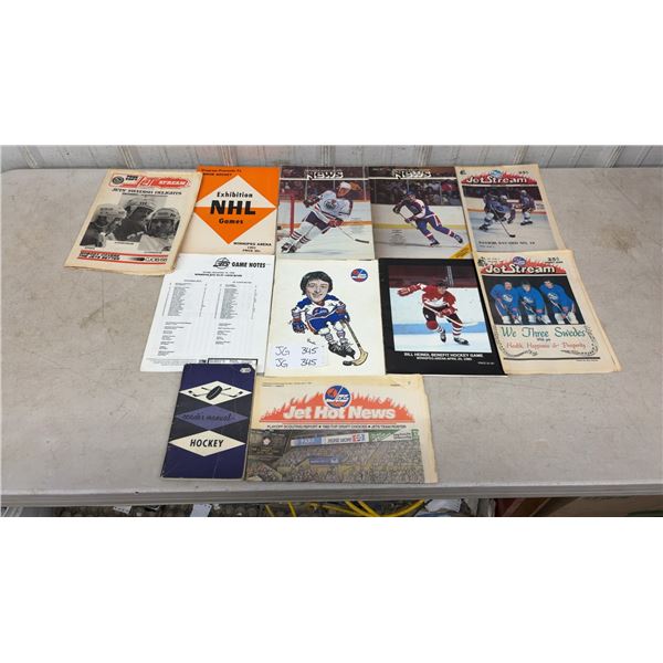 Bill Heindl Benefit Hockey Game, Winnipeg Arena 1980, Jets Papers, 1961 Exhibition NHL Games at